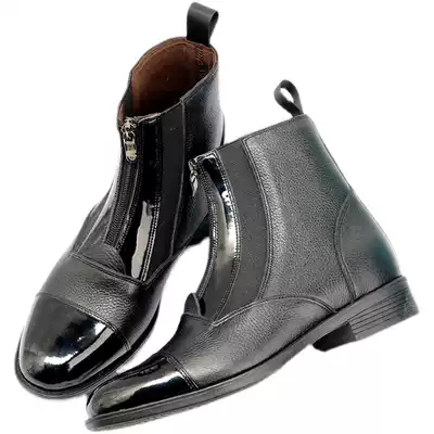 Equestrian real cowskin boots Non-slip wear-resistant breathable leather boots men and women knight riding training equipment riding boots