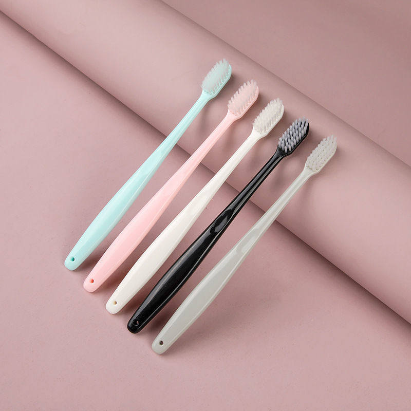 Disposable small head toothbrush for guests with soft hair adult high-end hotel couple student travel toothbrush set