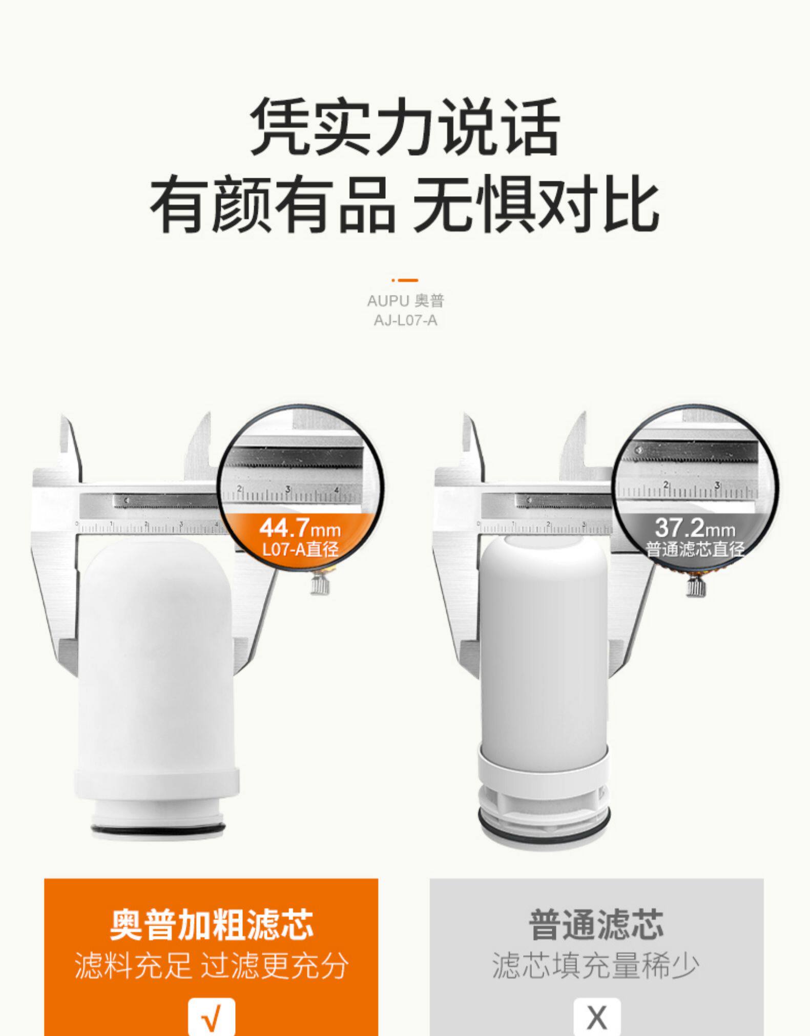 奥普 家用水龙头净水器 一机一芯 图4