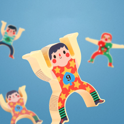 壮壮/儿童玩具大力士叠叠乐积木早教桌面