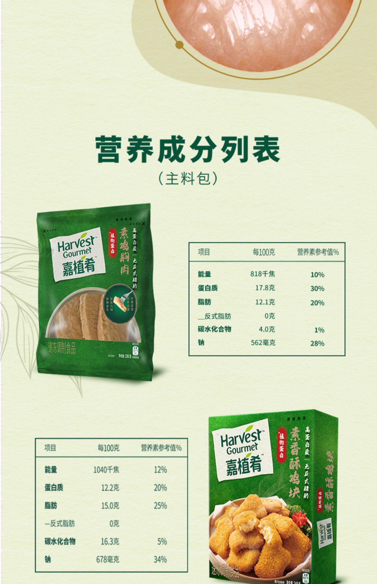 【庆怜同款】雀巢嘉植肴素食素肉组合装