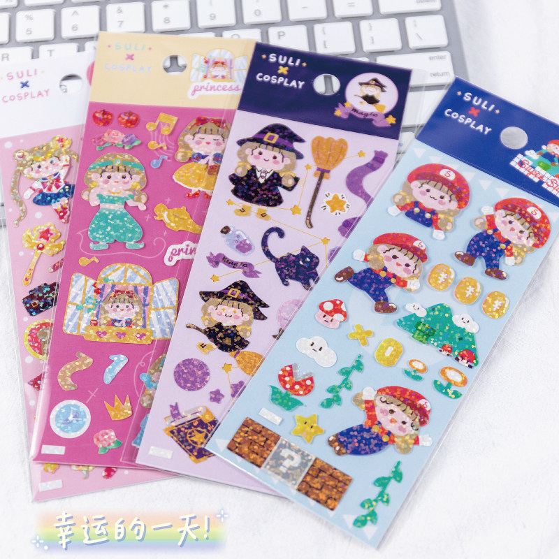 Handbook stickers Korean wind waterproof stickers decorated small patterns Painting Pattern Sauce Mobile DIY handbook stickers