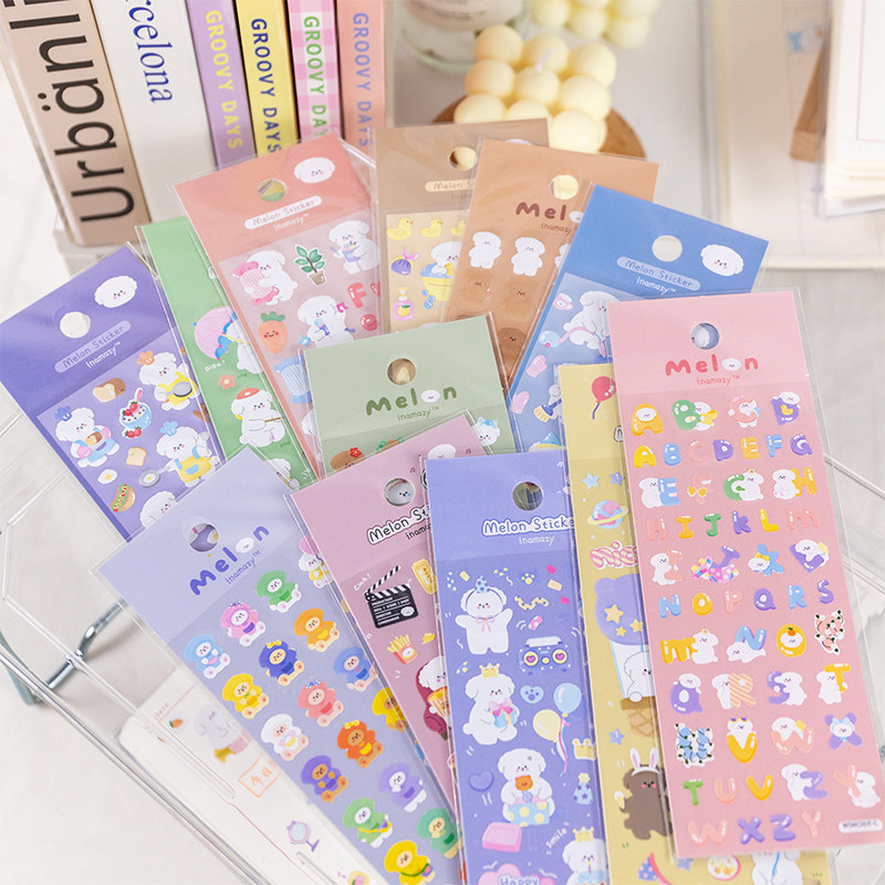 Bear hands stickers waterproof in wind than bear children decorated small pattern cartoon handbook posting