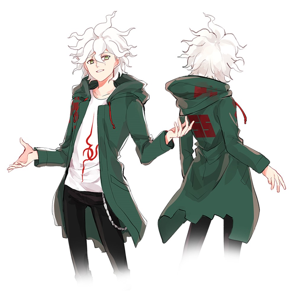 Manqu Danwanlun broken cos coat windbreaker Komaeda Nagido mid-length cotton coat anime peripheral sweater