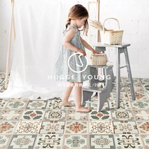 Guomajia French cloth pattern retro small tiles bathroom kitchen waistline flower tiles restaurant balcony garden floor tiles