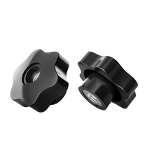 Through hole blind hole plum blossom handle nut star handle bakelite knob rubber head hand screw nut M4M5M6M8M12