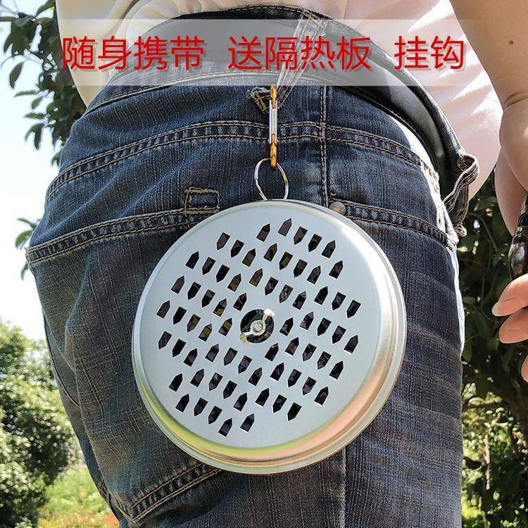 Mosquito coil artifact mosquito coil box outdoor portable belt carrying wild fishing can be hung mosquito coil