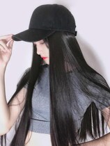Hat Wig Integrated Female Winter Emulation Fashion 100 hitch Han version fisherman hat Summer Trend with hat for hair