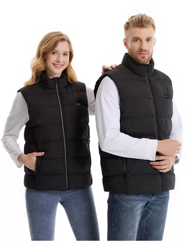áo sưởi ấm azuki Áo sưởi điện, áo vest, quần áo tự sưởi ấm điều khiển nhiệt độ thông minh cho nam, áo sưởi có thể sạc lại cho phụ nữ trung niên và cao tuổi áo khoác sưởi ấm áo sưởi azuki