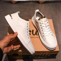 Carbine Little White Shoes Mens Shoes Spring 2021 New Casual Versatile Leather White Shoes Mens Tide Shoes Mens Board Shoes