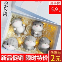 Cute cat ornaments creative car interior decorations car office desktop birthday gift girls send girlfriends