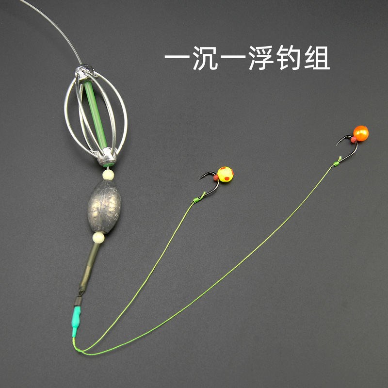 Counter Bottom Fishing Line Group Main Line Composition Handcrafted Tie Fish Line Fish Line Composition With Hook With Barb Sunken Water Carp Pearl