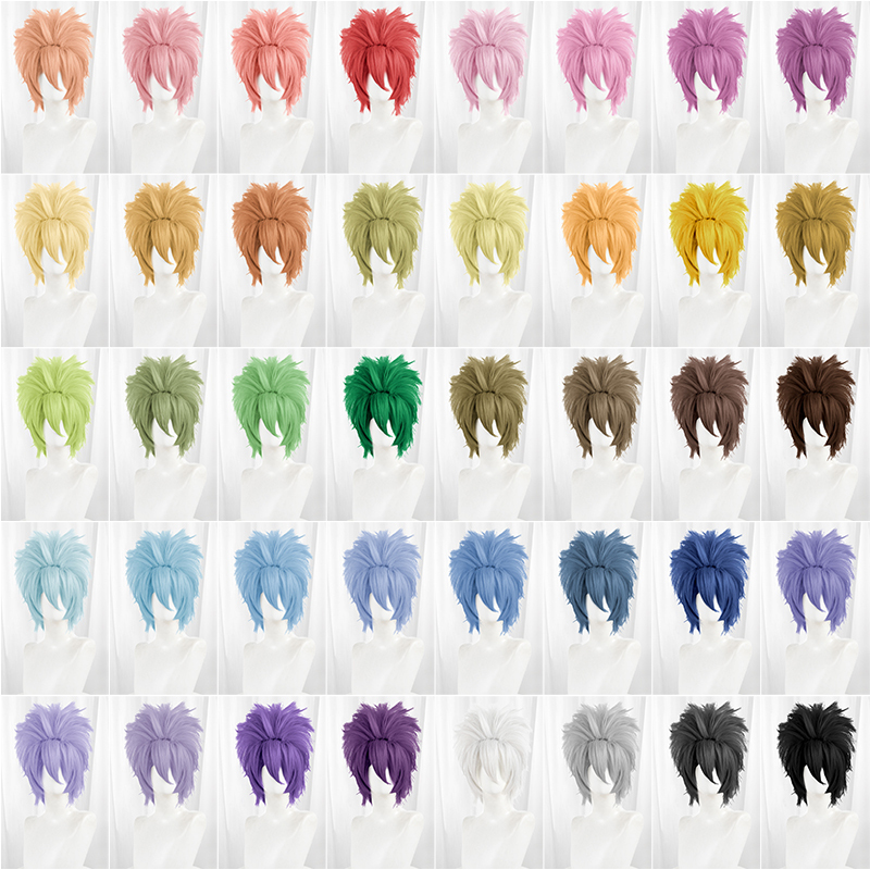 Overlord Universal Hairpiece: Multi-Color, Voluminous, Frizzy Afro Wig, 35cm Short Hair, Universal Cosplay Wig Overlord Universal Hairpiece: Multi-Color, Voluminous, Frizzy Afro Wig, 35cm Short Hair, Universal Cosplay Wig