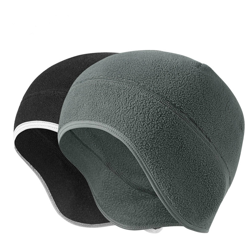 Safety cap lined in winter bile electric car warm ear hat skiing running bag thickened men and women grabbing hat