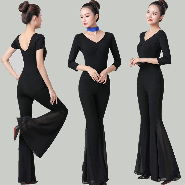 Sense new manners training suit dance training serial training crotch pure color female model show