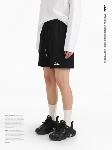 DESSUU Спортивные шорты для отдыха, штаны, оверсайз, с вышивкой, с печатью вашего логотипа, на шнурках