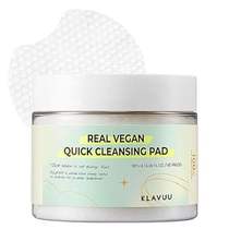 REAL VEGAN QUICK CLEANSING PAD – Gentle Makeup Remover， D