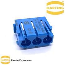 09140034501 HARTING Haoting Heavy Duty Connector 3-pin Blue Pneumatic Module Combination Plug Harding