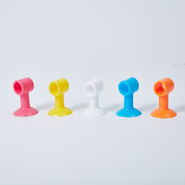 3 installed silicone door suction punch-free anti-collision glass buffer door block plastic rubber door touch bathroom door top suction