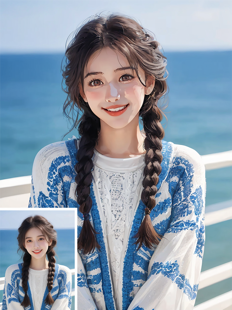 Ai真人转漫画头比如，情侣照漫改攻略✨、快来定制你的动漫卡通情侣照吧