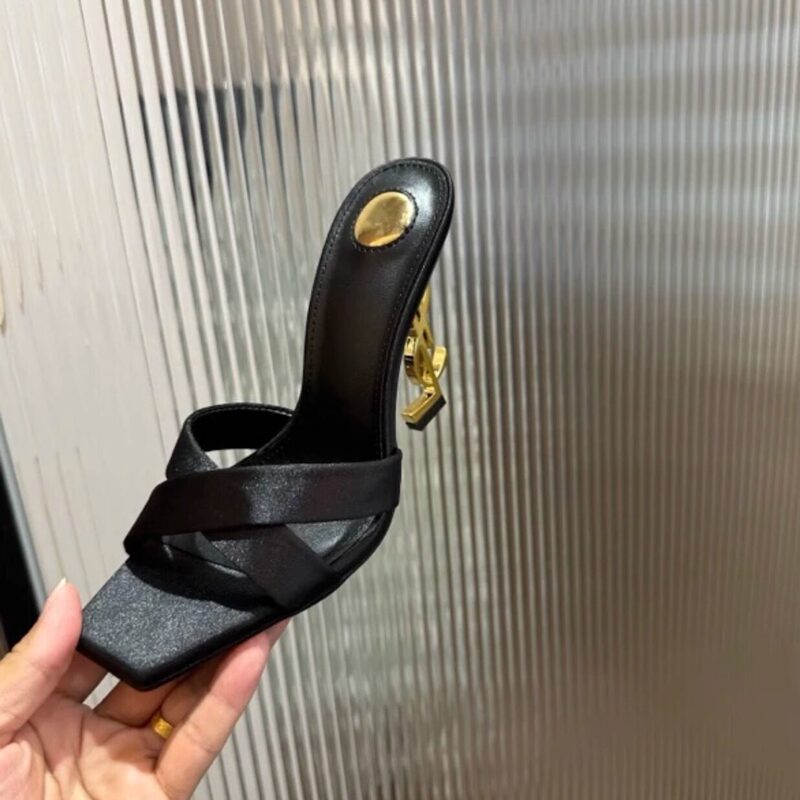 Hong Kong Purchase Saint Laurent Yssl Sexy Slippers for Outdoor Wear, High-Heeled Open-Toe Sandals for Women Hong Kong Purchase Saint Laurent Yssl Sexy Slippers for Outdoor Wear, High-Heeled Open-Toe Sandals for Women