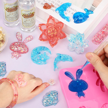 Primary school children Dripping Glue Children Toy Girls Handmade Diy Material Kits Gift Girl Material Girls Creativity