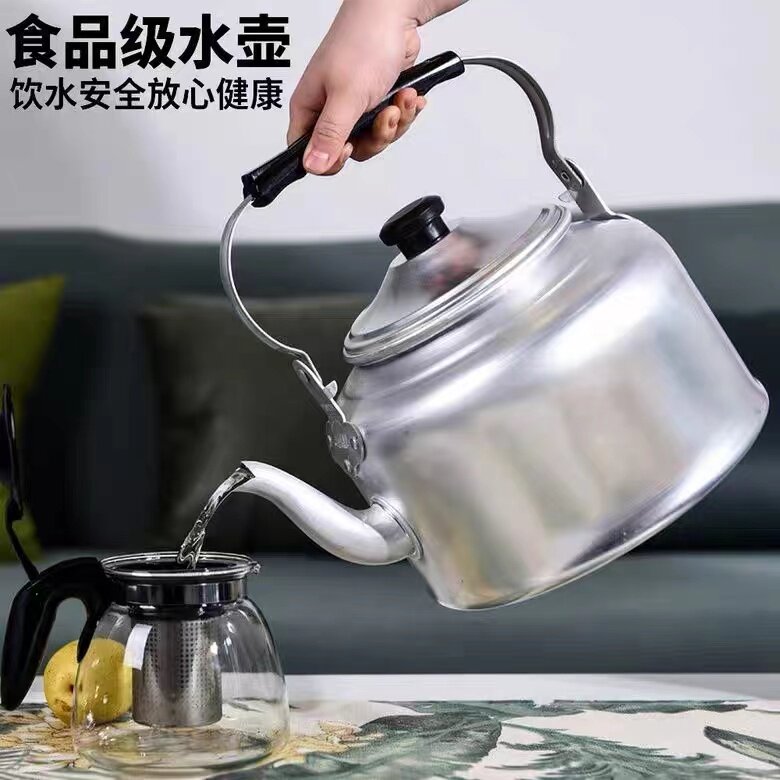 Kettle old-fashioned aluminum pot boiling water teapot gas stove gas firewood with large capacity 10 liters household restaurant tradition