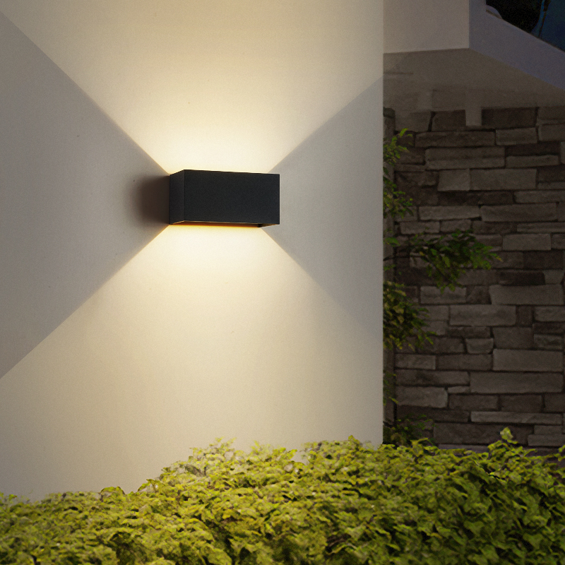 Outdoor wall light waterproof led outdoor simple double head super bright exterior wall light clothing store door light villa garden light