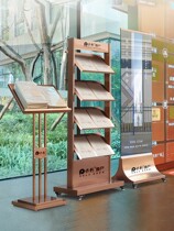Sales department information rack floor-standing display rack vertical house plan brochure rack bank newspaper and magazine rack