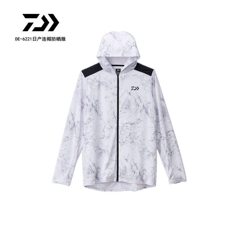 DAIWA Yamato spring and summer men's fishing hooded long-sleeved sunscreen clothing zipper pullover quick-drying fishing jacket