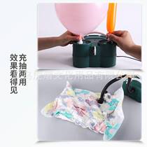 Hot Selling Electric Air Pump Inflator Long Air Pump Balloon Machine Dual Motor Party Supplies HF688