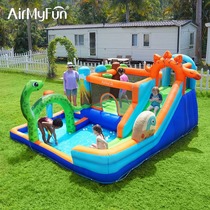 AirMyFun Water Park Надувной Замок Открытый Большой Трамплин Детские Дома Детский Дом Naughty Castle Toys Outdo