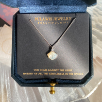 A shellfish necklace female sterling silver 2021 New light luxury niche design sense choker give girlfriend birthday gift