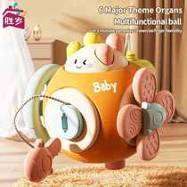 Cross-border baby toys busy ball Manhattan hand ball baby Montessori educational sensory hexahedron soothing artifact