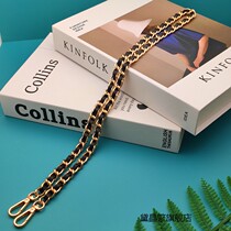 Lady Bag Chain Accessories Small Scented Wind Wearing Leather Metal Chain Sub Stray Bag Shoulder Strap Single Shoulder Inclined Satchel Hardware Bag Strap