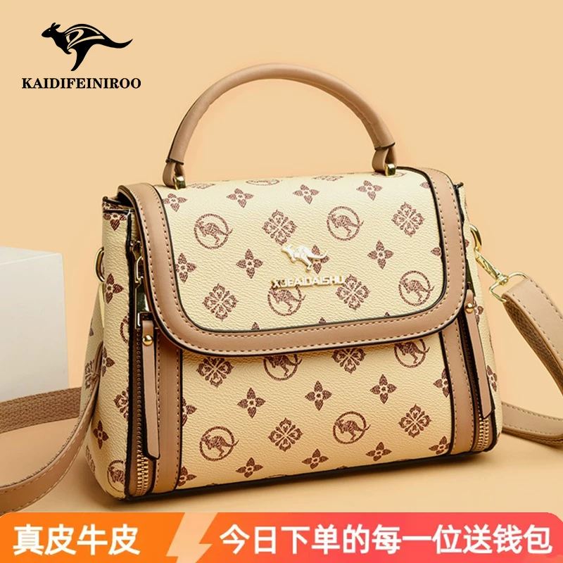 Kangaroo, small small bag, shoulder bag, genuine leather
