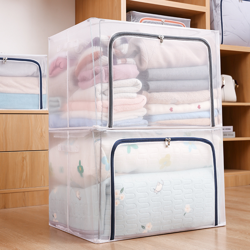 Clothing Containing Box Cloth Art Clothing Clothing Bag Wardrobe Folding Finishing Case Containing Cabinet Storage Case Basket Home God
