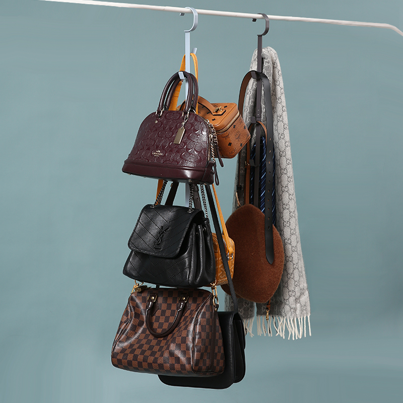 Bag containing Divine Instrumental Suspended Wardrobe Provincial Space Shelf Home Bedroom Hanging Bag Shelving Dormitory Cashier Bag