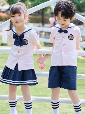 2021 new kindergarten Garden clothes summer school uniforms summer school uniforms children big class graduation photo clothing