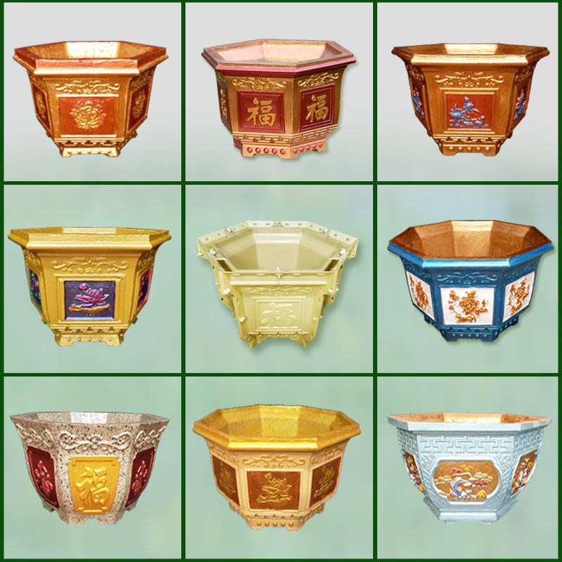 Cement mold Daquan Flower pot mold Daquan Cement brick mold Hexagonal plastic template homemade household king size