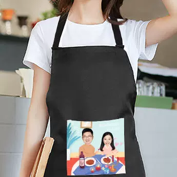 Водонепроницаемый модный фартук для еды подходит для мужчин и женщин, делается под заказ