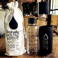 Прозрачная черная крышка цифровой чашки+набор чашек+тканевая сумка