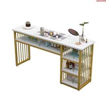 Manicure table and chair set combination ins economical manicure shop Japanese-style European style light luxury single and double manicure tables