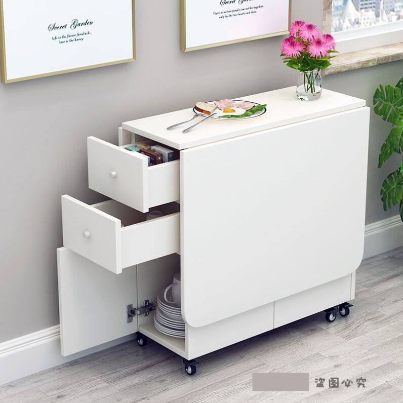 Ultra-thin folding dining table table home against the wall modern minimalist light luxury designer multi-functional small apartment creative