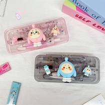 Eggboy Party Compass and Ruler Combination Set Study Supplies Student Triangular Board Exam Special Nine-piece Drawing Set