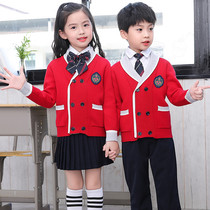 Yinglun College Wind Kindergarten Garden Clothing Spring Autumn Winter Elementary School Children School Uniform 1st Grade Pure Cotton Sweater Children Suit