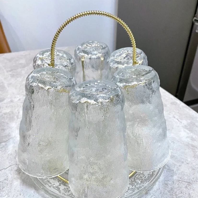 Drain Home Creative Shelf Light Extravagant Cups Shelf Living Room Upside Down Hung Containing Iron Art Shelf Glass Cups Water Glasses