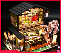 Micro shrink house model house diy villa mini small house model house Japanese Chinese style ancient style girl heart house