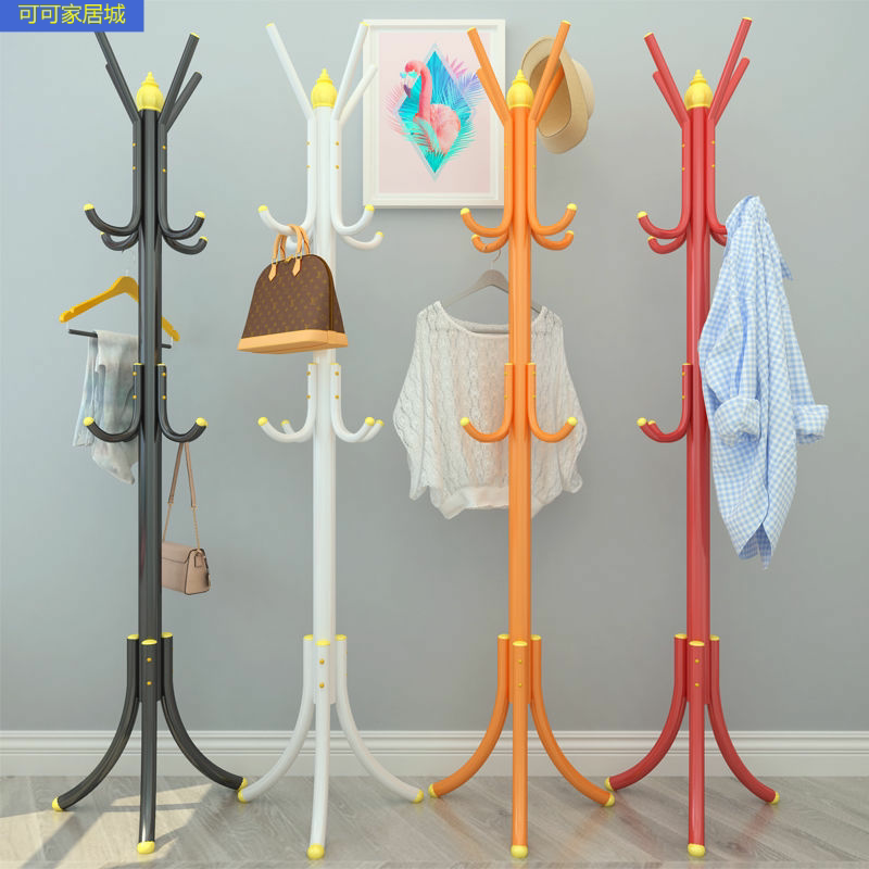 Coat rack floor hanging clothes rack bedroom simple modern household single pole bag rack simple anti-rust hanger