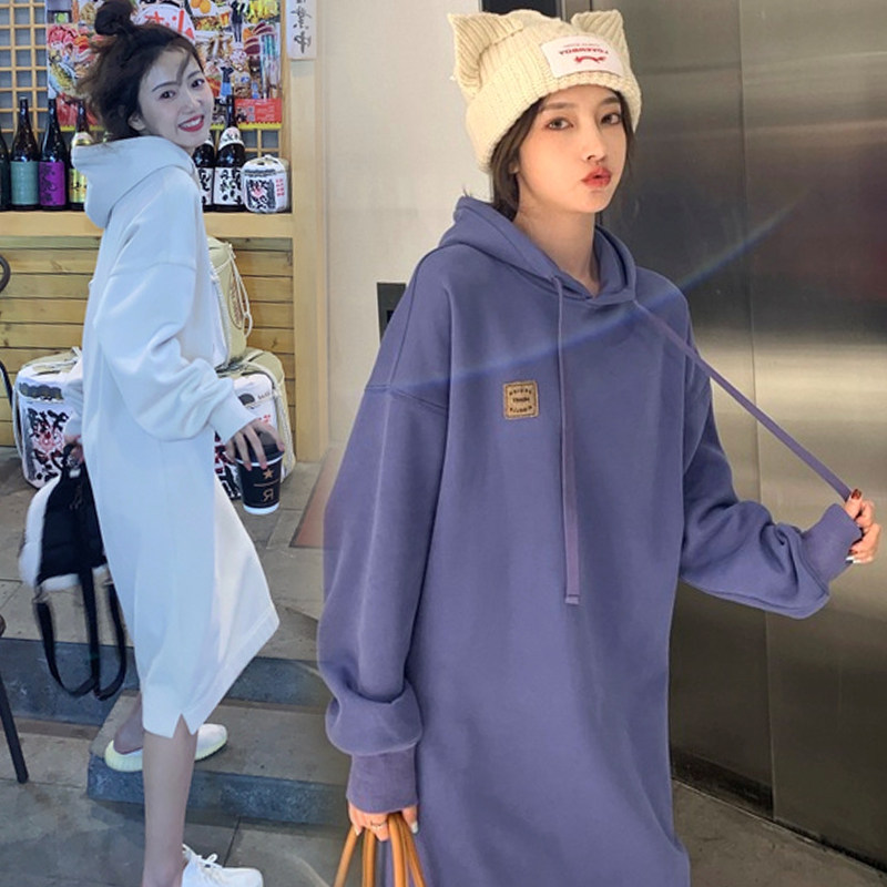 High-end pregnant women Autumn winter clothing Clothing Polenta Dress Fashion Nets Red Minus Age Plus Suede Thickened cotton T skirt Belly Pants Suit